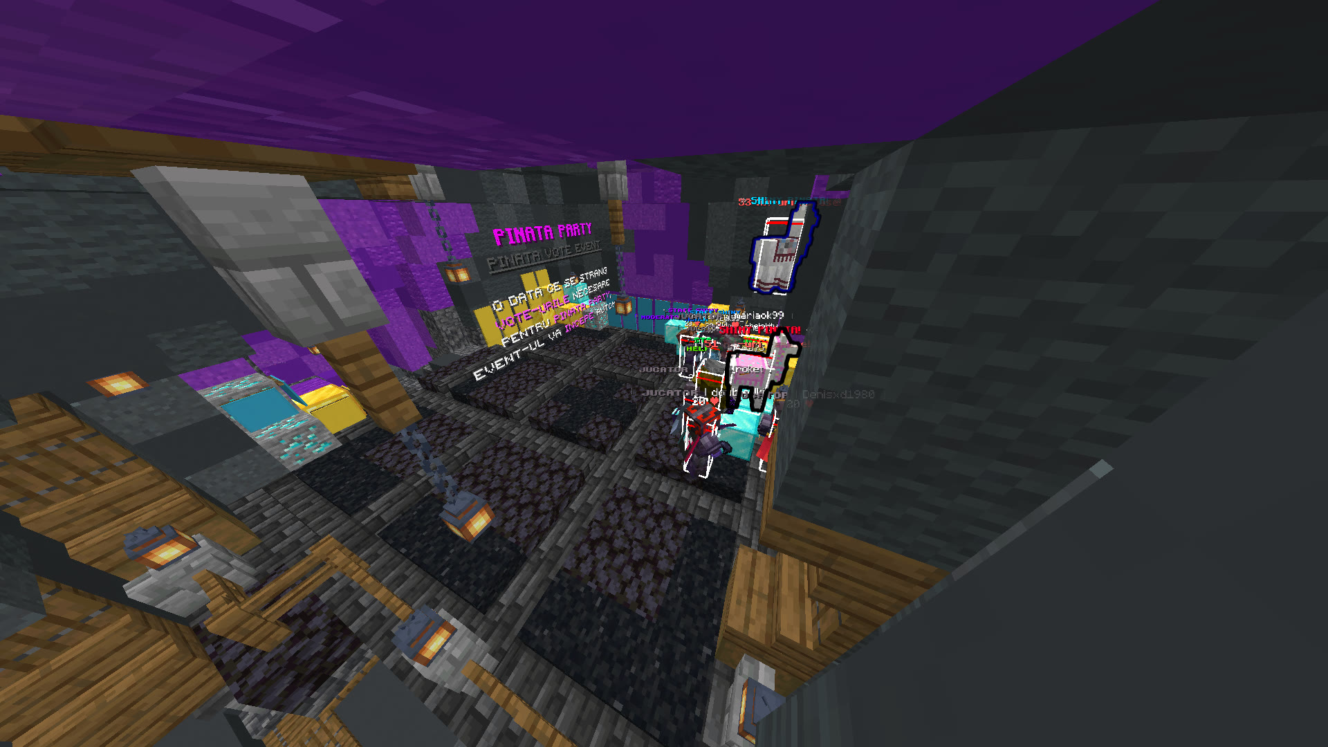Piñata party vote event